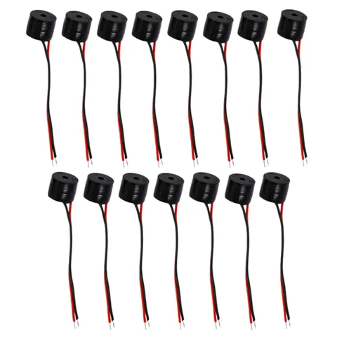 UPEYXDQR Buzzer DC 3-12V Wired Connector Active Electronic Buzzer 85dB Black ...