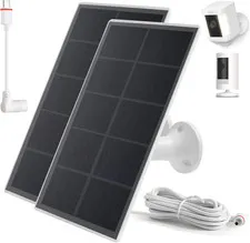 Ring Camera Solar Panel Charger, Compatible with Stick up Cam Battery, Ring Spot