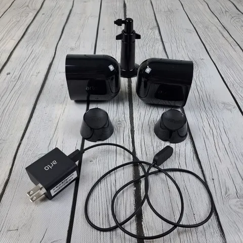 Arlo Pro 4 VMC4041P Spotlight Camera Lot Black