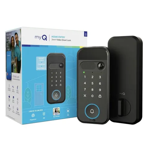myQ Secure View 3-in-1 Smart Lock Camera Doorbell 5 Ways To Unlock Home Entry