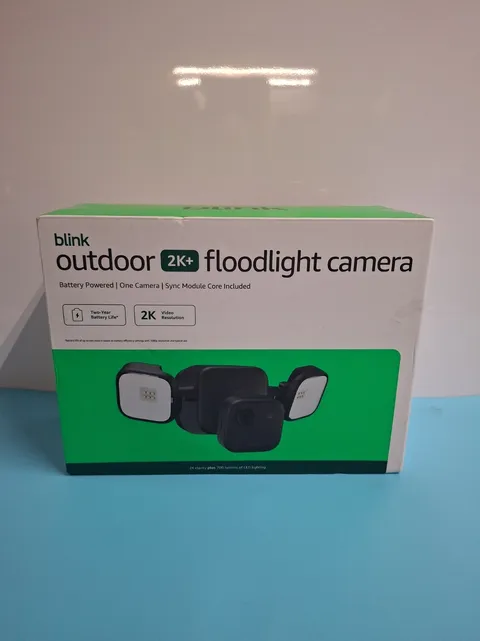 Blink Outdoor 2K+ Floodlight Camera Two Year Battery Life 2K Resolution