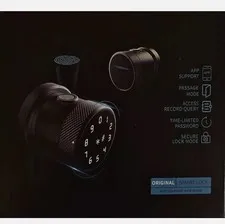 Smart Door Lock 5in1 Black w/Fingerprint, App, Keypad, IC Card & Key Unlock New