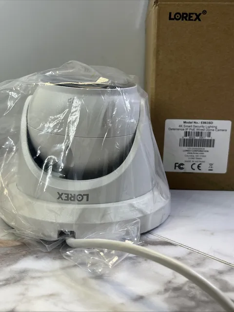 Lorex E863SD Smart Security Deterrence Dome Wired IP Camera