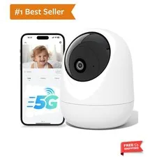Versatile Indoor Camera with 360° Pan, Smart Alerts & Night Vision Capabilities