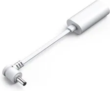 Ring USB-C to Barrel Plug Adapter for Solar Panels and white 