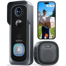 Wireless Video Doorbell - 166° Field of View & Night Vision