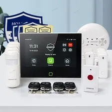 HOMSECUR Wireless WIFI 4G 2G LCD Home House 7" Touch Screen Alarm System