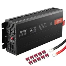 Modified Sine Wave Inverter, 3000Watt, DC 12V to AC 120V LCD Display Power Inver
