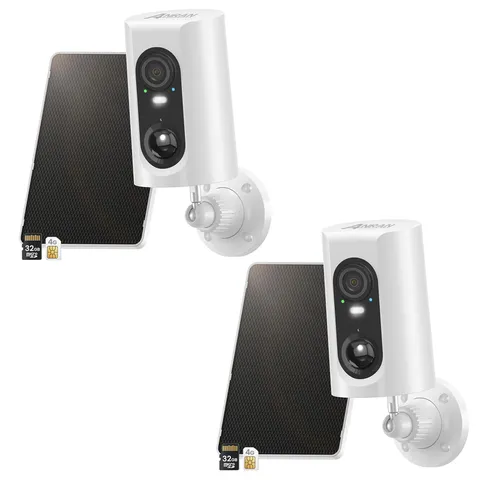 ARCCTV 4G LTE Cellular Solar Battery Security Camera Outdoor Wireless 2Way Audio