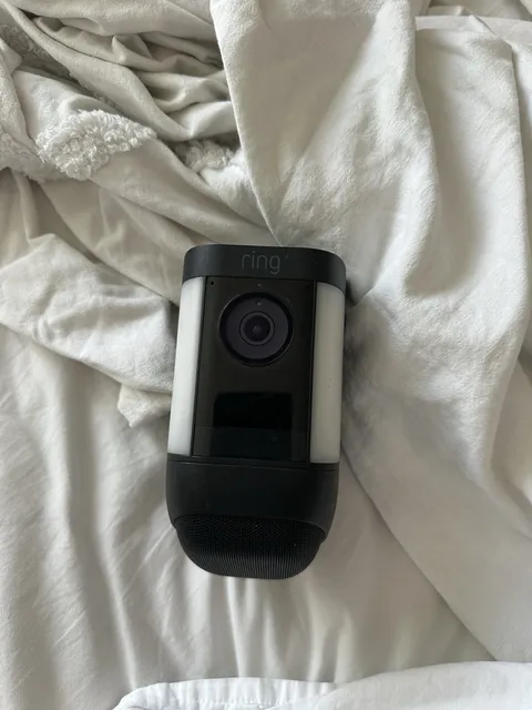 Ring Spotlight Cam Pro Advanced Outdoor Wireless Battery 1080p - Black No Mount
