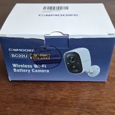 CINMOOORE BC22U+ 2.5K Wi‑Fi Battery Security Camera Human Detect 2‑Way Night