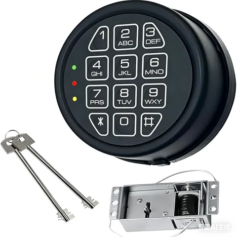 Electronic Safe Lock Keypad with Solenoid Lock & 2 Override Keys (Solenoid Lock)