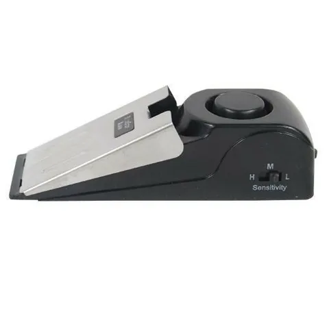 Door Stop Alarm – Portable Door Stopper with Siren for Home, Hotel, or Dorms.