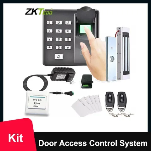 Zkteco Door Access Control System Biometric Fingerprint  Magnetic Lock 2 Remote