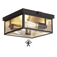 Craftersmark Outdoor Ceiling Light with Motion Sensor, Flush 1 Pack, 10.5 in 