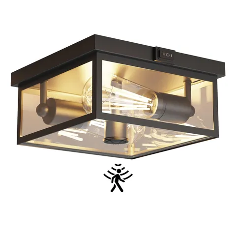 Craftersmark Outdoor Ceiling Light with Motion Sensor, Flush 1 Pack, 10.5 in 