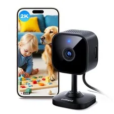 Indoor Security Camera, 2K WiFi Home Camera for Baby Monitor/Pet/Dog, Motion ...