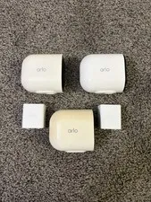 Arlo Pro 4 Camera Wireless Security VMC4041P w 2 Battery PARTS Untested Lot Of 3