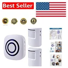 Advanced Motion Sensor Alarm System – Wireless, 328ft Range, 2 Sensors Included