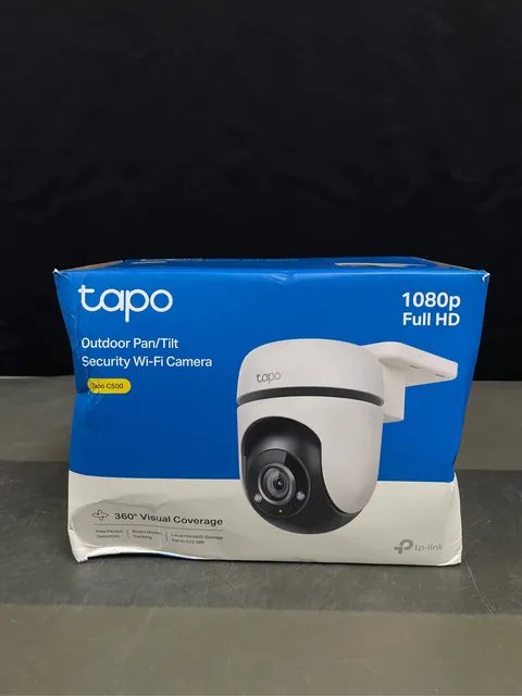 Tapo 1080P Outdoor Wired Pan/Tilt Security Wi-Fi Camera, 360° View, Motion Track