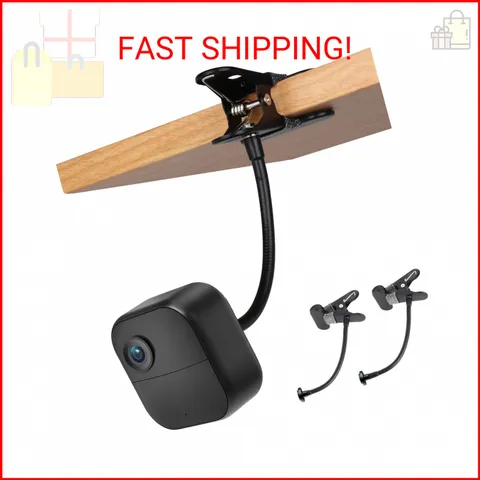 iTODOS 2 Pack Flexible Clip Clamp Mount Compatible with Blink Outdoor 4 (4th Gen