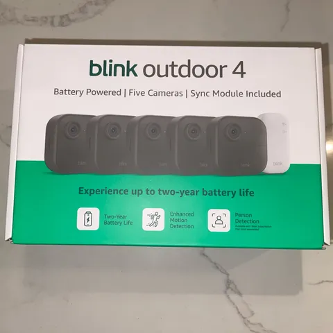 BRAND NEW BLINK Outdoor 4 (4th Gen) 5-Camera Security System w/ Sync Module Core