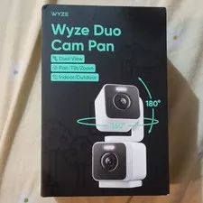Wyze Duo Cam Pan Dual View 2K Wireless Indoor/Outdoor Camera Color Night Vision