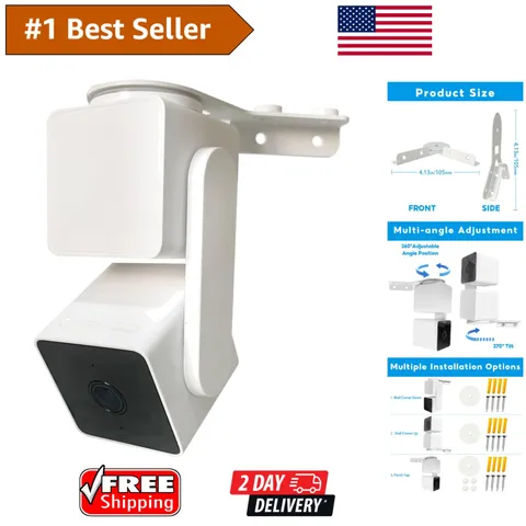 Wyze Cam Pan V3 Mount - 270° Corner Wall Bracket for Ultimate Surveillance