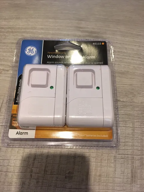 GE 45115 Personal Security Window Door Alarm Double Pack