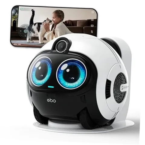 EBO Max FamilyBot AI Home Camera: 4K Camera Robot Companion, Manual Mapping,