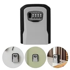 Password Wall Mounted Lock Box Keys Organizer Locking Storage Container