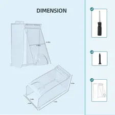 Clear Gate Outdoor Keypad Cover,Flip Access Control Rain Cover，Doorbell Rain ...
