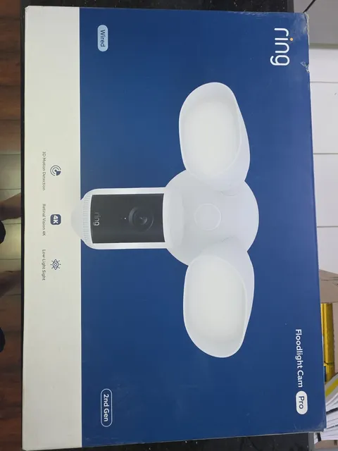 Ring Floodlight Cam Pro 4K (Newest Model) Wired | 2nd gen - White - NEW IN BOX
