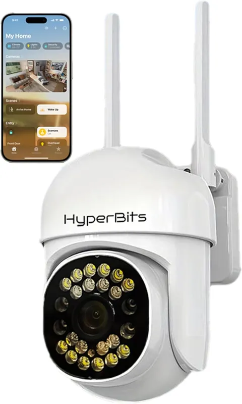 -Home Security Camera Wi-Fi Indoor/Outdoor 2.4G Pan-Tilt, 360, 3MP 1080P HD, IP6