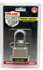 The Club UTL819 Resettable Combination Padlock 2" Shackle NOS Sealed Security