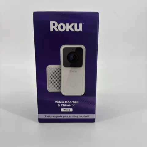 Roku Smart Home Wired Video Doorbell & Chime - 1080p HD Night Vision Ultrawide