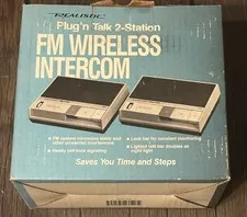 Realistic Plug'n Talk 2-Station FM Wireless Intercom 43-212C Replacement READ