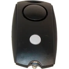 Personal Attack Safety Security Alarm Key Chain Flashlight, Belt Clip Blk Mini