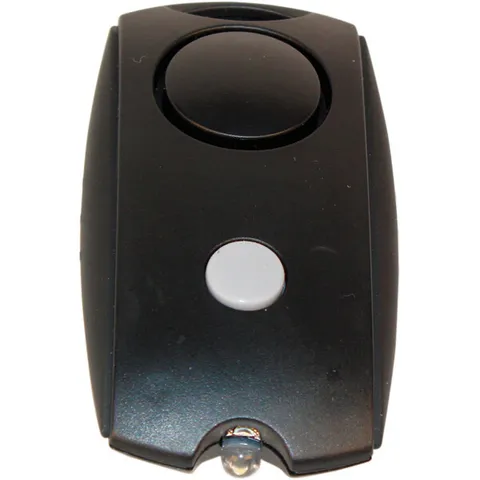 Personal Attack Safety Security Alarm Key Chain Flashlight, Belt Clip Blk Mini