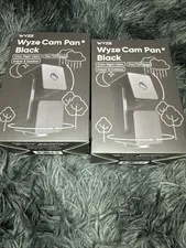 Lot Of Two Wyze Cam Pan v3 Indoor/Outdoor IP65 1080P 360° Pan/Tilt/Zoom Wi-Fi