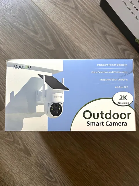 Mocepo Outdoor Smart Camera 2K Solar WiFi Weatherproof Night Vision 2-Way