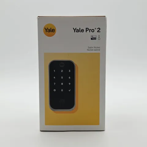 Yale Pro 2 Deadbolt Keypad Lock - Satin Nickel - YRD614-ZW3-PSN - Brand New