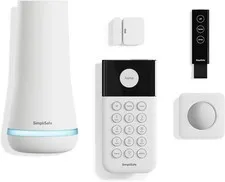 SimpliSafe 5 Piece Wireless Home Security System White