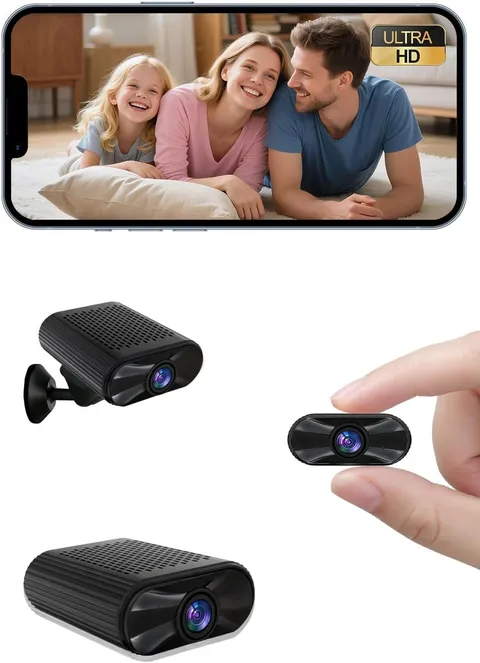 Mini Camera - 4K HD Wireless Small Camera - Tiny Indoor Security Cameras with Ni