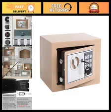 Small Steel Security Safe Box - Electronic Keypad, 0.23 Cu Ft, Hidden Storage fo