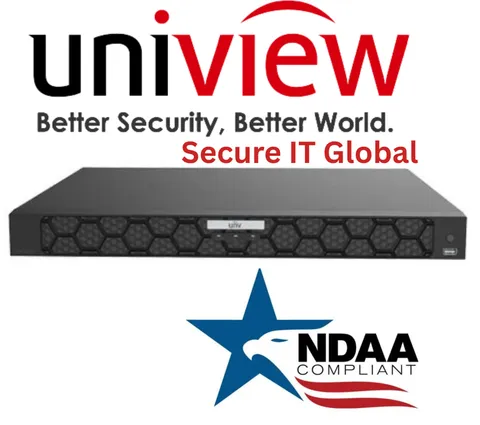 UNV 32-Ch 16MP 4 SATA HDDs Audio NDAA Uniview Security Surveillance Recorder NVR