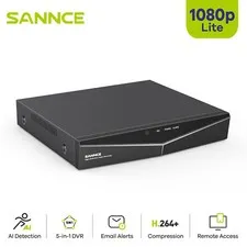 SANNCE 16CH 5IN1 1080P Digital Video Recorder DVR Human Detection Home Security