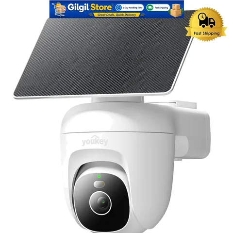 Solar Security Camera with AI Detection & 2.5K Color Night Vision -