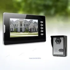 Door Phone With Camera Kit 7'' Indoor Monitor and IR Night Vesion Outdoor Camera