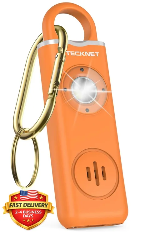 Rechargeable Personal Safety Alarm for Women, 130dB Self Defense Keychain Alarm